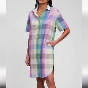 GAP Pastel Plaid Mini Dress